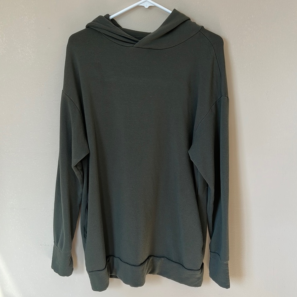 Small Green Aerie Long Sleeve Hoodie